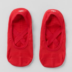 Alo Yoga Women's Pivot Barre Sock - Bright Red