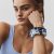 Alo Yoga Fresh Mini Scrunchie 3-Pack - Light Provence Blue/Navy/White