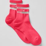Alo Yoga Women's Pulse Grip Sock - Candy Red