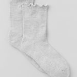 Alo Yoga Women's Lettuce Edge Sock - Athletic Heather Grey