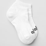 Alo Yoga Unisex Street Sock - White/Black