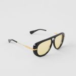 Alo Yoga ALO Aviator Sunglasses - Black/Yellow