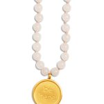 Alo Yoga Rose Quartz Mala Necklace