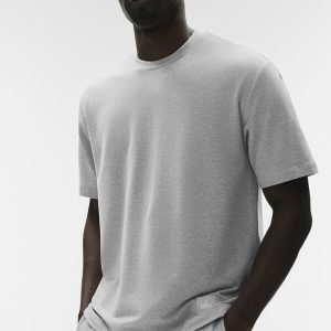 Alo Yoga Double Take Short Sleeve - Athletic Heather Grey
