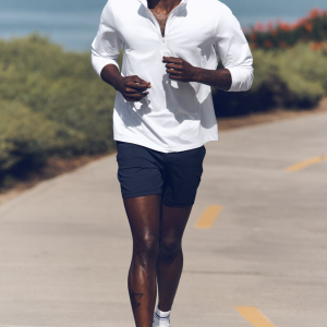 Alo Yoga Conquer 1/4 Zip Reform Long Sleeve - White
