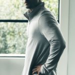 Alo Yoga Conquer 1/4 Zip Reform Long Sleeve - Athletic Heather Grey