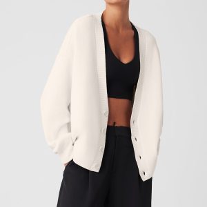 Alo Yoga Scholar Cardigan Sweater - Ivory