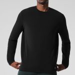 Alo Yoga Double Take Long Sleeve Crew - Black