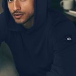 Alo Yoga Waffle Lounge Hoodie - Navy