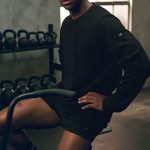 Alo Yoga Waffle Lounge Long Sleeve Crew - Black