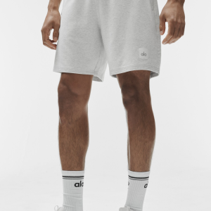 Alo Yoga 7" Double Take Short - White Heather
