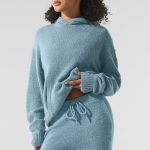 Alo Yoga Wool Cashmere New Class Hoodie - Celestial Blue Granite Heather