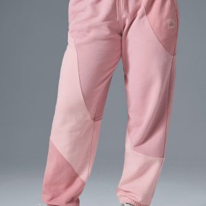 Alo Yoga Make Waves Sweatpant - Sunset Pink Tonal