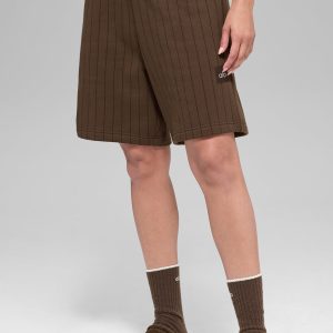 Alo Yoga 7" Pinstripe Short - Espresso Pinstripe