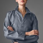 Alo Yoga Cropped Afterglow Pullover - Steel Grey