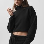 Alo Yoga Cropped Serenity Coverup - Black