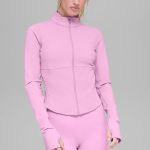 Alo Yoga Airbrush Corset Full Zip Jacket - Candy Heart Pink
