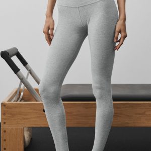 Alo Yoga Alosoft High-Waist 7/8 Highlight Legging - Vintage Athletic Heather