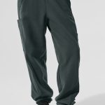 Alo Yoga Polar Fleece Wintry Mix Pant - Charcoal Green