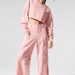 Alo Yoga High-Waist Voyager Trouser - Pink Quartz
