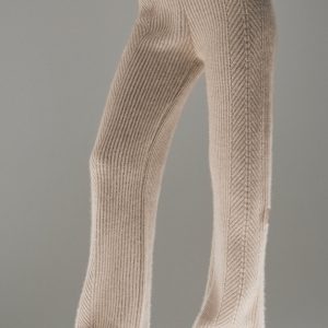 Alo Yoga Winter Magic Cashmere Wide Leg Pant - Flax Heather