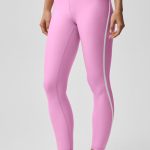 Alo Yoga Airlift High Waist Charger 7/8 Legging - Candy Heart Pink/White