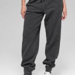 Alo Yoga Polar Fleece High-Waist Retreat Jogger - Dark Heather Grey
