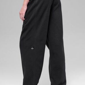 Alo Yoga Polar Fleece High-Waist Retreat Jogger - Black