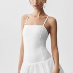 Alo Yoga Airbrush Love Match Tennis Dress - White