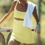 Alo Yoga Slice Tennis Dress - Sunshine