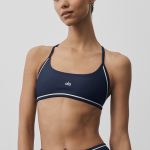 Alo Yoga Airlift Trifecta Bra - Navy/White