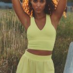 Alo Yoga Airbrush Real Bra Tank - Sunshine
