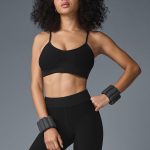 Alo Yoga Alosoft Head Start Bra - Black